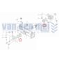 Keerring vooras Iseki Sial TF15 TF17 TF19 Vooraskeerring voorasoliekeerring voorasophangingrubber ophangingkeerring 62x75x6mm