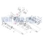 Pignon + kroonwiel vooras Mitsubishi MT185 MT205 MT225 MT240 MT245 MT185D MT205D MT225D MT240D MT245D pignonpen differentieel voorasdifferentieel kroonpignonwiel