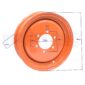 Velg 12 inch oranje (90x120mm) Kubota Aste A15 B1220 B1410 B1610 B1620 B1820 B1830 Granbia GB18 GB20 GB170 GB180 GB200 Tractorvelg witte voorvelg minitractorvelg rim velgen zennoh