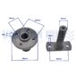 Aandrijving koelvin Kubota Bulltra B1-14, B1-15, B1-16, B1-17 Zen-noh ZB1-14 ZB1-15 ZB1-16 ZB1-17 koelventilatoraandrijving koelvinaandrijving flens tussenas zennoh