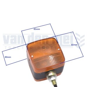 Knipperlicht minitractor minitrekker Iseki Yanmar Kubota Mitsubishi Shibaura Solis HinomotoBlinker indicator oranje knipperlichtlens richtingaanwijzerglas knipperlichtglas richtingaanwijzerlens knipperlichtunit richtingaanwijzerunit