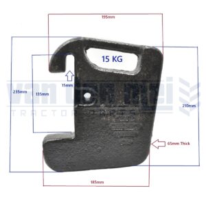 Frontgewicht mini tractor Iseki Kubota Yanmar Shibaura Mitsubishi Hinomoto Frontgewichten minitrekker tegengewicht Kioti Solis Minitractorparts Alles voor uw Minitractor!