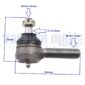 Stuurkogel links Hinomoto Iseki Landleader TA207 TA210 TA215 TA227 TA230 TA235 TA247 TA250 TA255 TA262 TA267 TA270 TA287 TA317 TE4270 TE4350 Sial TF15 TF17 TF19 TF21 TF23 TF153 TF173 TF193 TF223 TL1900 TL1901 TL2100 TL2101 TL2300 TL2301 TL2500 TL2501 TS1610 TS1910 TS3110 SF200 Landhope TU180 TU185 TU197 TU200 TU205 TU217 TU220 TU225 TU237 TU240 TU245 TU257 3015 3020 3025 3030 5035 5040 E16 E18 E21 E23 E25 E28 E2002 E2004 E2302 E2304 Linkse draad M17 Kogel M12 knieschijf stuurgewricht