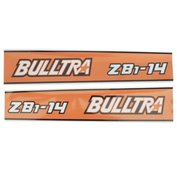 Stickerset Kubota ZB1-14 bulltra