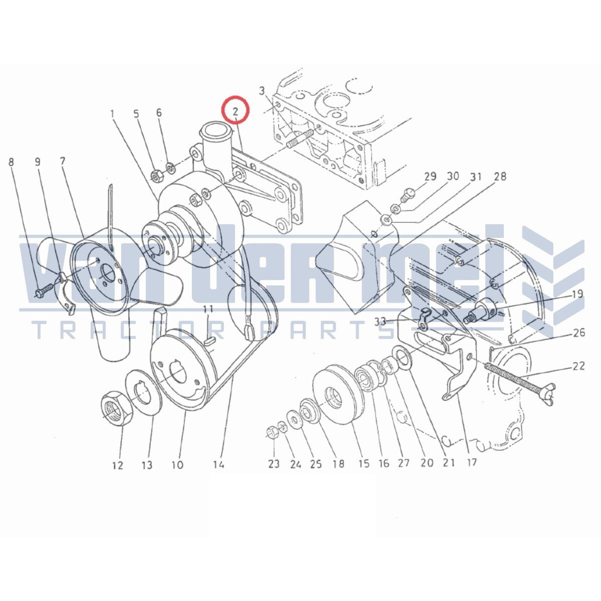Original Kubota KUEHLERHALTER 1G93372150 main image 1