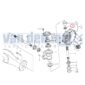 Drukkogellager Iseki Landleader TA207F TA210F TA215F TA227F TA230F TA235F TA247F TA250F TA255F TA262F TA267F TA270F TA287F TA317F TA530F TL2100F TL2101F TL2300F TL2301F TL2500F TL2501F TL2700F TL2701F TS1610 TS1910 5035 5040 5135 5140 30x47x11mm rollager kogeltaatslager axiaallager druklager drukkogellager