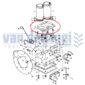 Koppakking Yanmar YM1500 motor 2TR15 YM1500D cilinderkoppakking motorkoppakking minitrekker minitractor revisie motorblok