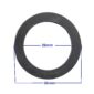 Afdichting bijvuldop vooras Iseki TH Sial Hunter TH18 TH20 TH22 TH24 TH26 olieplug voorasdop voorasplug kunststofdop kunststofplug plastic TH18S TH20S TH22S TH24S TH26S afdichtingsrubber keerring