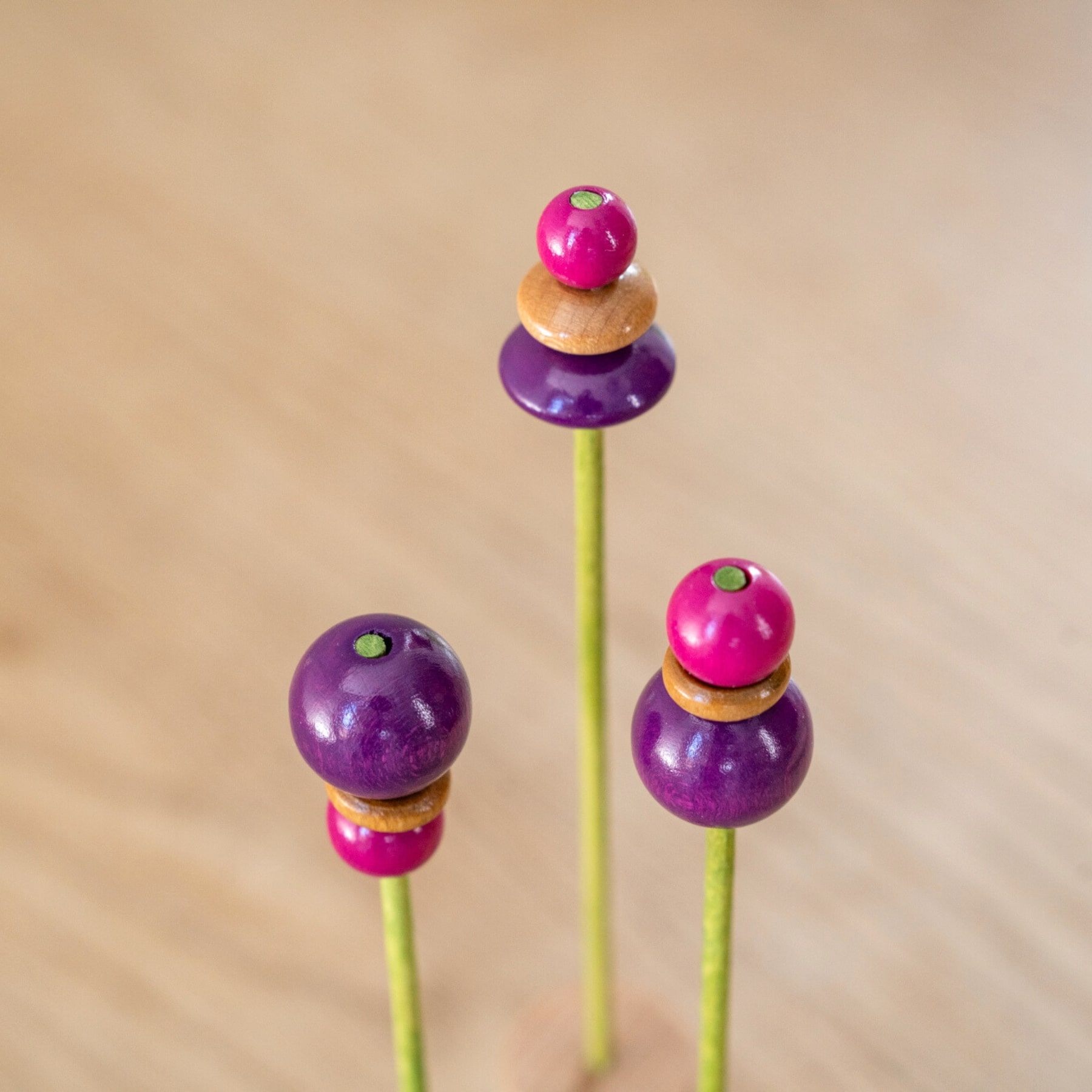 bloemetjes - Paars Fuchsia Trio - Afbeelding 4