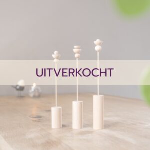naturel houten mini bloemetjes