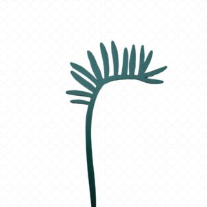 palmblad groen houten blad uit de snijbloemen serie