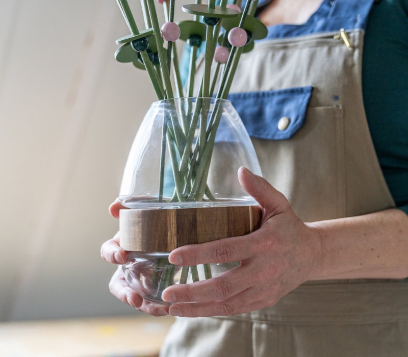 over xposies houten boeket